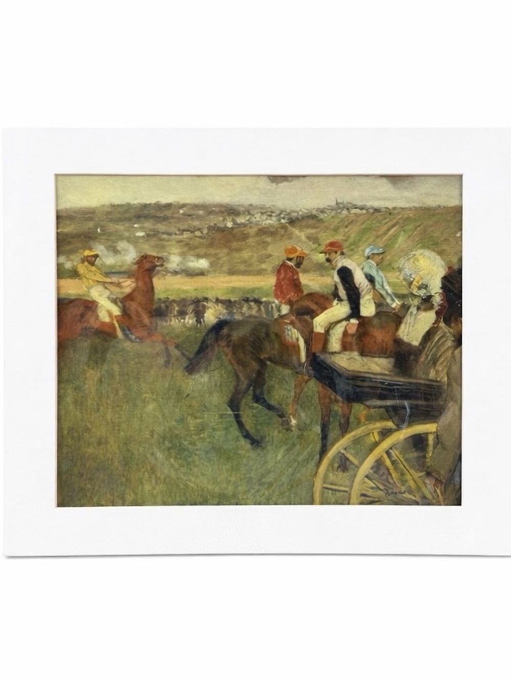 Degas Racetrack Print Matted Birth of Impressionism Musee d’Orsay Horse Art - Picture 1 of 8
